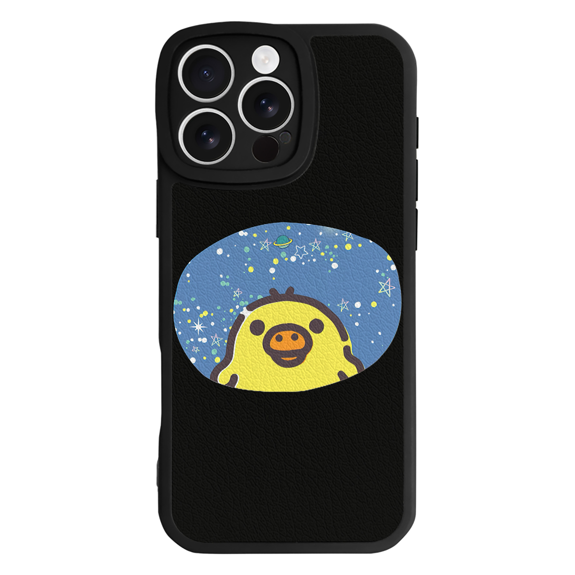 （画像用） リラックマ リラックマ キイロイトリ Rilakkuma Korilakkuma Kiiroitori 【iPhone 16シリーズ対応】シリコンスマホケース（レザー調） 材質：シリコン